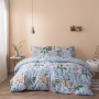 Microfiber Polyester Comforters Bedding Set, Winter Trees Print Bedding Set/