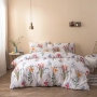 Microfiber Polyester Comforters Bedding Set, Winter Trees Print Bedding Set/