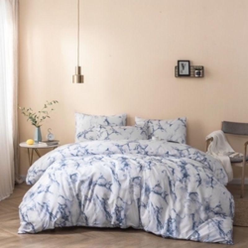 Microfiber Polyester Comforters Bedding Set, Winter Trees Print Bedding Set/