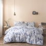 Microfiber Polyester Comforters Bedding Set, Winter Trees Print Bedding Set/