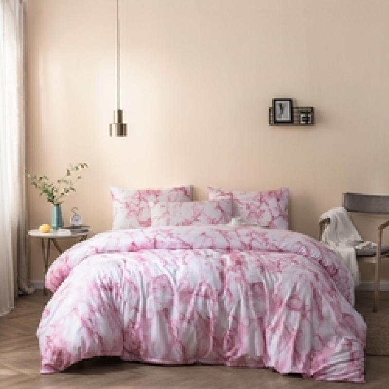 Microfiber Polyester Comforters Bedding Set, Winter Trees Print Bedding Set/