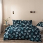 Microfiber Polyester Comforters Bedding Set, Winter Trees Print Bedding Set/