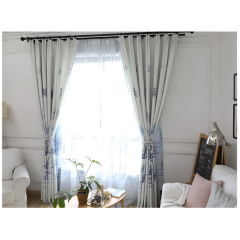 Productos Natural Leaves China Trendy Curtains Printed Landscape, China Suppliers Ready Made Printed Valance Fabric%
