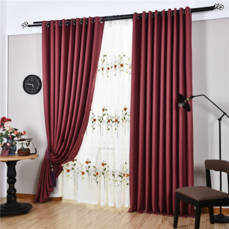 Luxury Curtains Ready Livingroom Blackout Piece Sale,china Flat Window Hotel Office Hospital High Shading(70%-90%) Insulated
