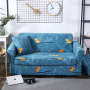 Hot Selling Plant Feather Pattern Elastic Stretch Fabrics For Seat Sofa Covers, Ready Made Stylish Polyester Sofa Cover /