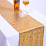 Champagne Bling Table Runners, European Style Sequins Embroidery Table Runner/