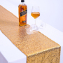 Champagne Bling Table Runners, European Style Sequins Embroidery Table Runner/