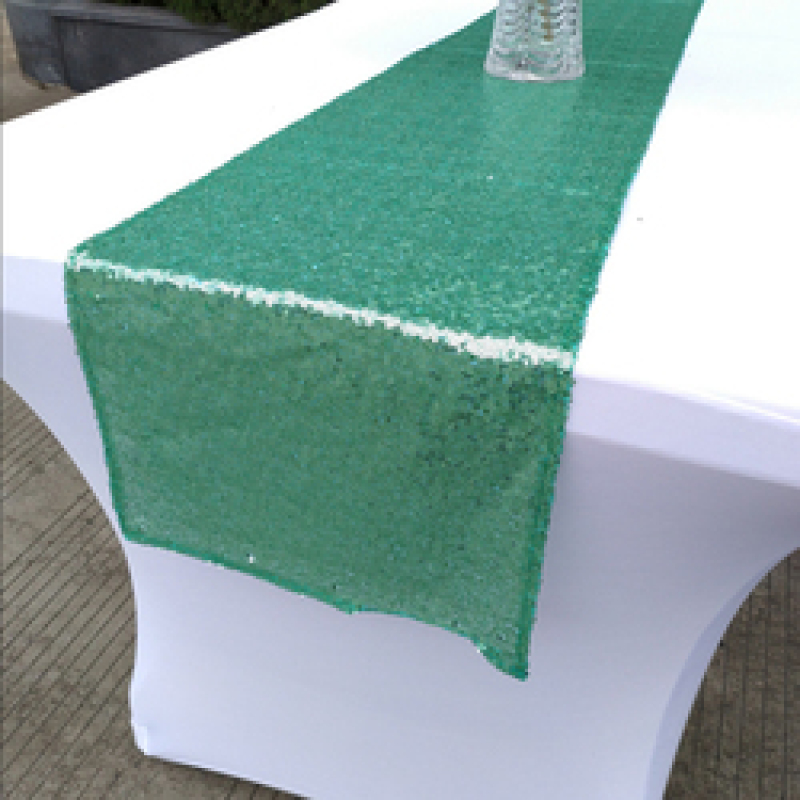 Champagne Bling Table Runners, European Style Sequins Embroidery Table Runner/