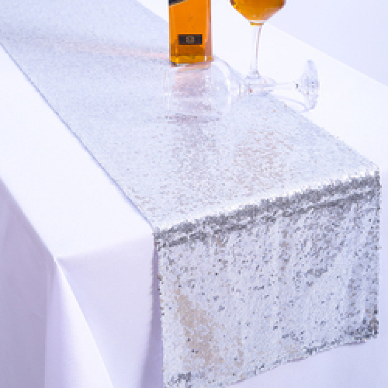 Champagne Bling Table Runners, European Style Sequins Embroidery Table Runner/