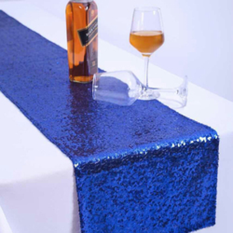 Champagne Bling Table Runners, European Style Sequins Embroidery Table Runner/