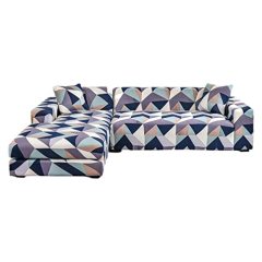Printed Sofa Cover Slipcovers, Sofa Cover Stretch Fabric Slipcover Elastic Single#