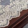 Gauze Table Runner Dresser Scarf Lace Macrame Embroidered Table Runners, Chiffon Piano Runner for Wedding Holiday Summer Picnic#