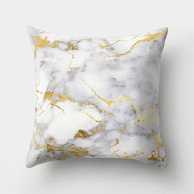 New Design 3D Brief Marble Geometric 50 X 50 Cm Bolster Cushion Cover, 2019 Garden Furniture Soft Cushion/