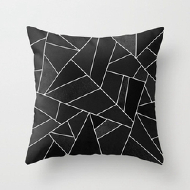 New Design 3D Brief Marble Geometric 50 X 50 Cm Bolster Cushion Cover, 2019 Garden Furniture Soft Cushion/