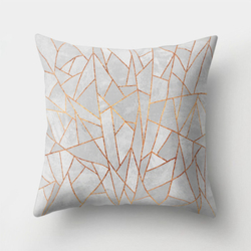 New Design 3D Brief Marble Geometric 50 X 50 Cm Bolster Cushion Cover, 2019 Garden Furniture Soft Cushion/