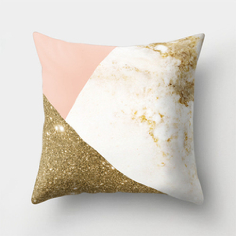 New Design 3D Brief Marble Geometric 50 X 50 Cm Bolster Cushion Cover, 2019 Garden Furniture Soft Cushion/