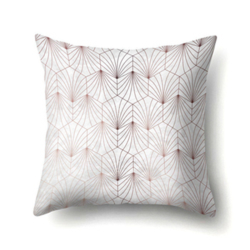 New Design 3D Brief Marble Geometric 50 X 50 Cm Bolster Cushion Cover, 2019 Garden Furniture Soft Cushion/