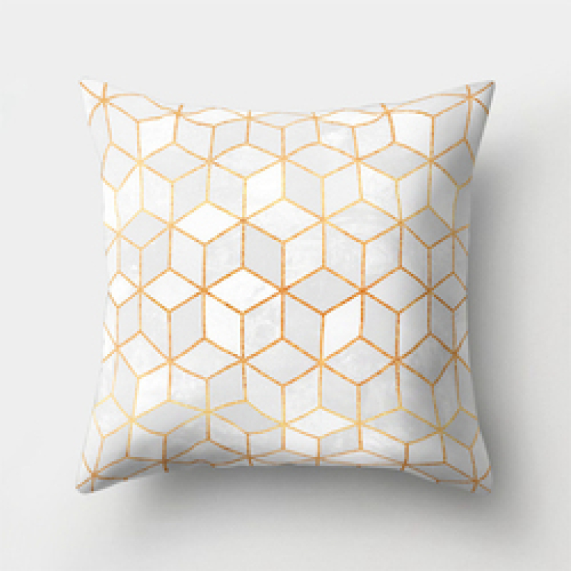 New Design 3D Brief Marble Geometric 50 X 50 Cm Bolster Cushion Cover, 2019 Garden Furniture Soft Cushion/