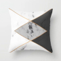 New Design 3D Brief Marble Geometric 50 X 50 Cm Bolster Cushion Cover, 2019 Garden Furniture Soft Cushion/