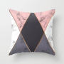 New Design 3D Brief Marble Geometric 50 X 50 Cm Bolster Cushion Cover, 2019 Garden Furniture Soft Cushion/