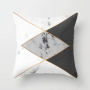 New Design 3D Brief Marble Geometric 50 X 50 Cm Bolster Cushion Cover, 2019 Garden Furniture Soft Cushion/