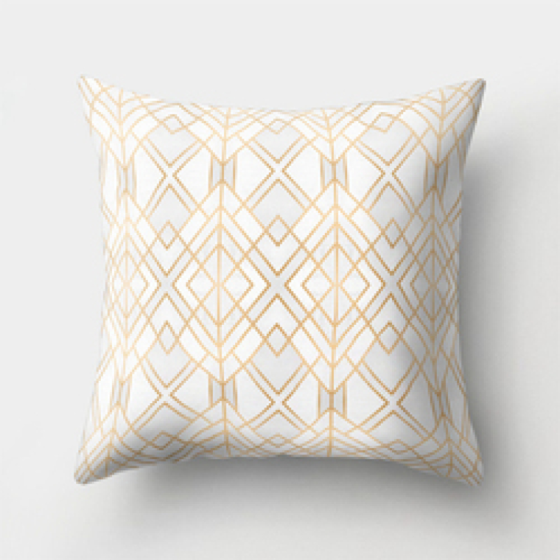 New Design 3D Brief Marble Geometric 50 X 50 Cm Bolster Cushion Cover, 2019 Garden Furniture Soft Cushion/