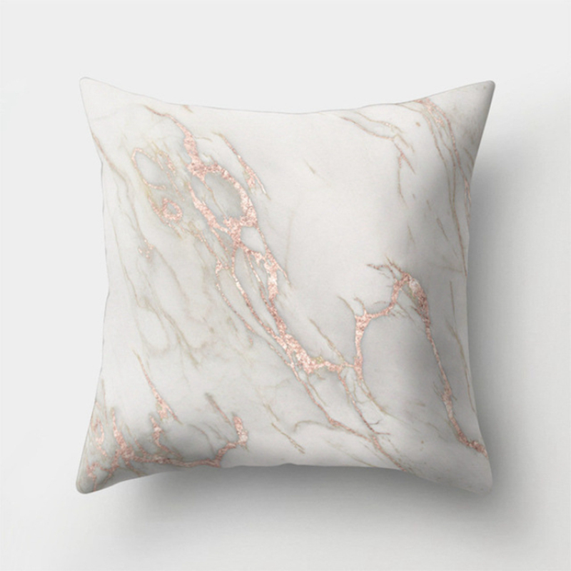 New Design 3D Brief Marble Geometric 50 X 50 Cm Bolster Cushion Cover, 2019 Garden Furniture Soft Cushion/