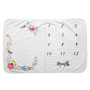 Baby Blanket Winter With Date, Blanket For Baby#