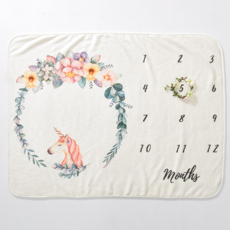 Baby Blanket Winter With Date, Blanket For Baby#