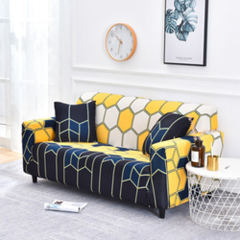 Universal Four Seasons Printed Brushed Elastic Full Cover Sofa Cover, High-quality non-slip all-season universal Sofa Cover/