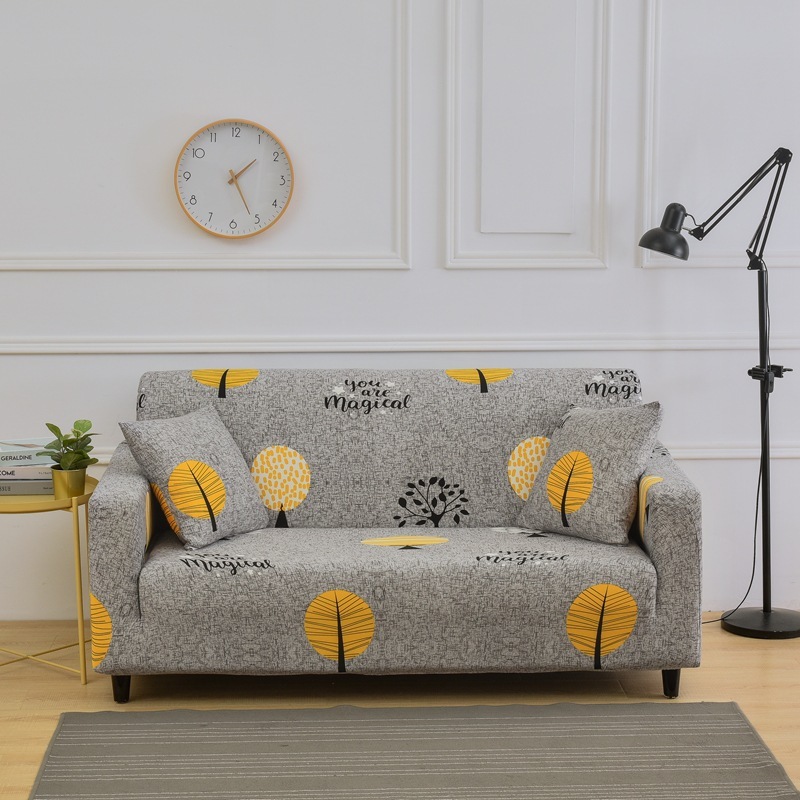 Universal Four Seasons Printed Brushed Elastic Full Cover Sofa Cover, High-quality non-slip all-season universal Sofa Cover/