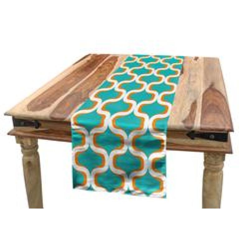Waterproof Multicoloured Table Runner, Printing Tablecloth for Picnics Outdoor and Indoor#