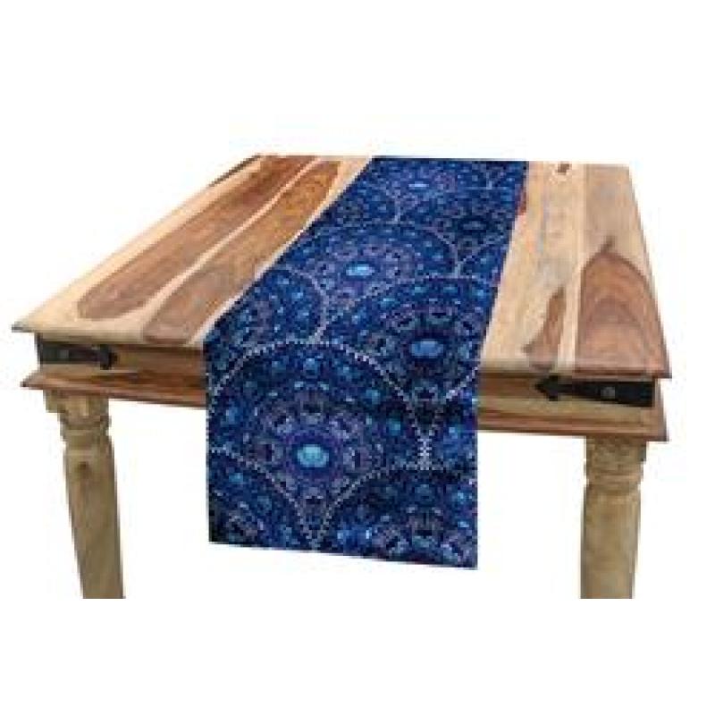 Waterproof Multicoloured Table Runner, Printing Tablecloth for Picnics Outdoor and Indoor#