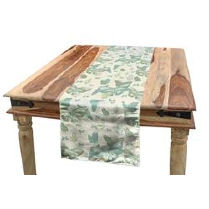 Waterproof Multicoloured Table Runner, Printing Tablecloth for Picnics Outdoor and Indoor#