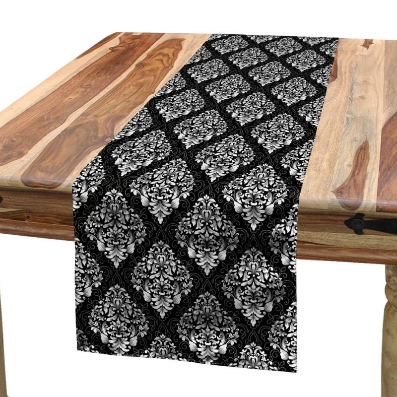 Waterproof Multicoloured Table Runner, Printing Tablecloth for Picnics Outdoor and Indoor#