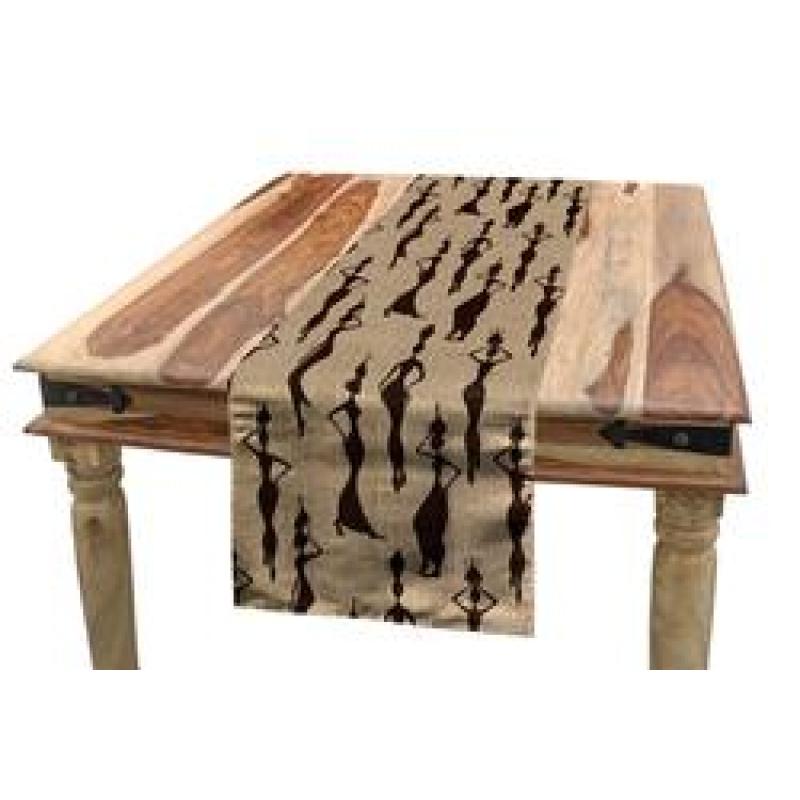 Waterproof Multicoloured Table Runner, Printing Tablecloth for Picnics Outdoor and Indoor#