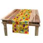 Waterproof Multicoloured Table Runner, Printing Tablecloth for Picnics Outdoor and Indoor#
