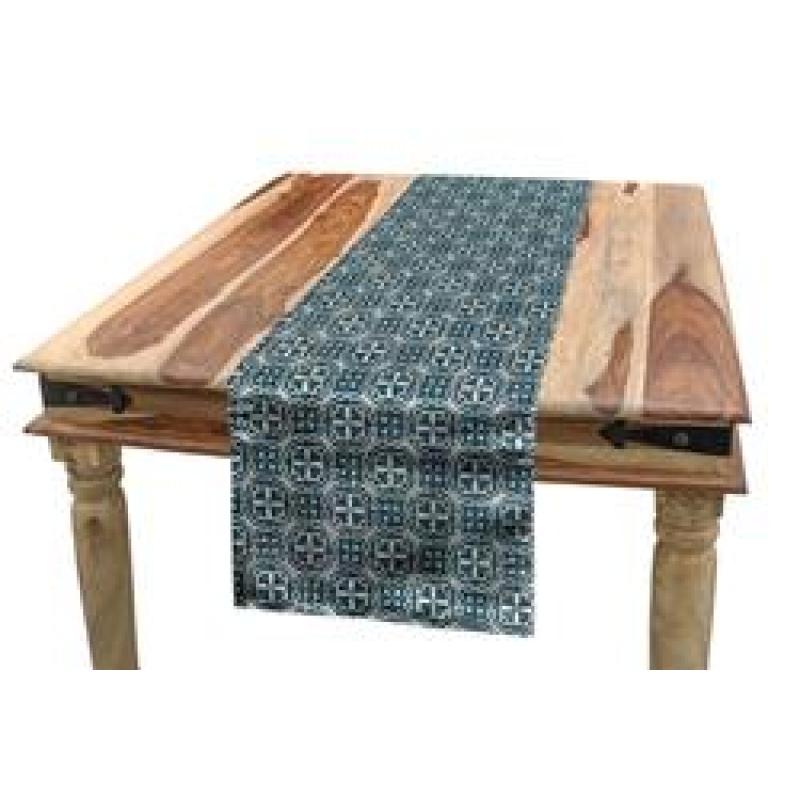 Waterproof Multicoloured Table Runner, Printing Tablecloth for Picnics Outdoor and Indoor#