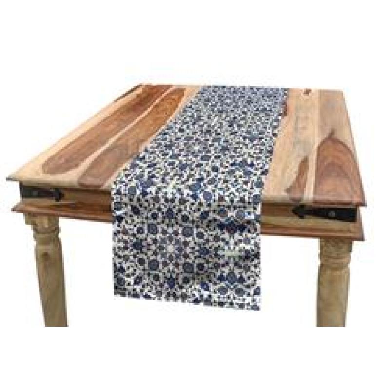 Waterproof Multicoloured Table Runner, Printing Tablecloth for Picnics Outdoor and Indoor#