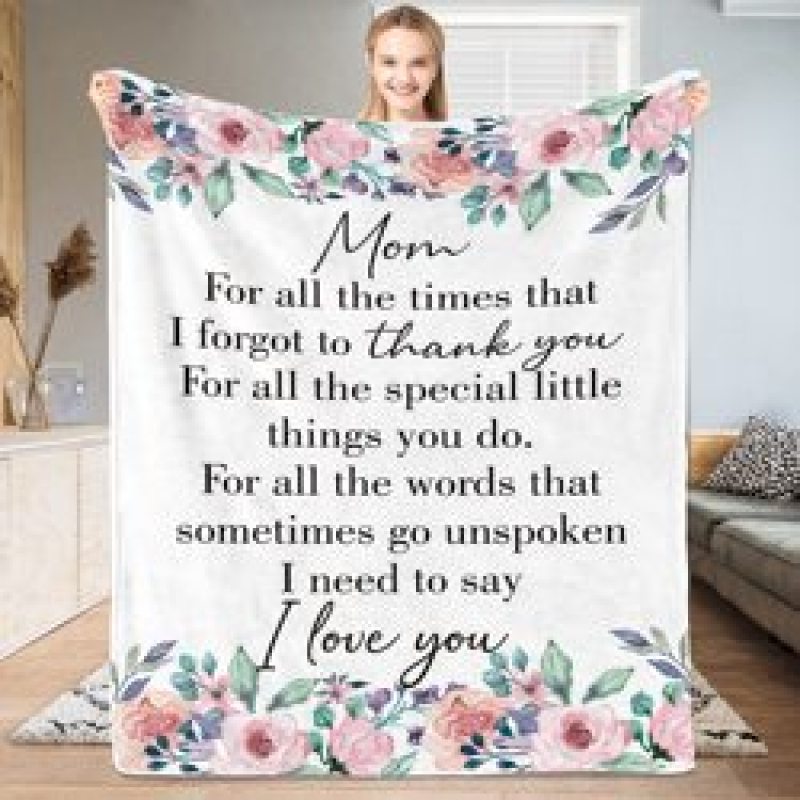 Fleece Blanket to My Daughter Son Wife Letter Printed Quilts Air Mail envelope blanket Positive Encourage and Love Gifts