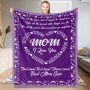 Fleece Blanket to My Daughter Son Wife Letter Printed Quilts Air Mail envelope blanket Positive Encourage and Love Gifts