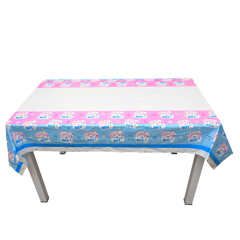 Different Color disposable pe rectangular plastic Eco Friendly 180cm*108cm tablecloth for party decoration/