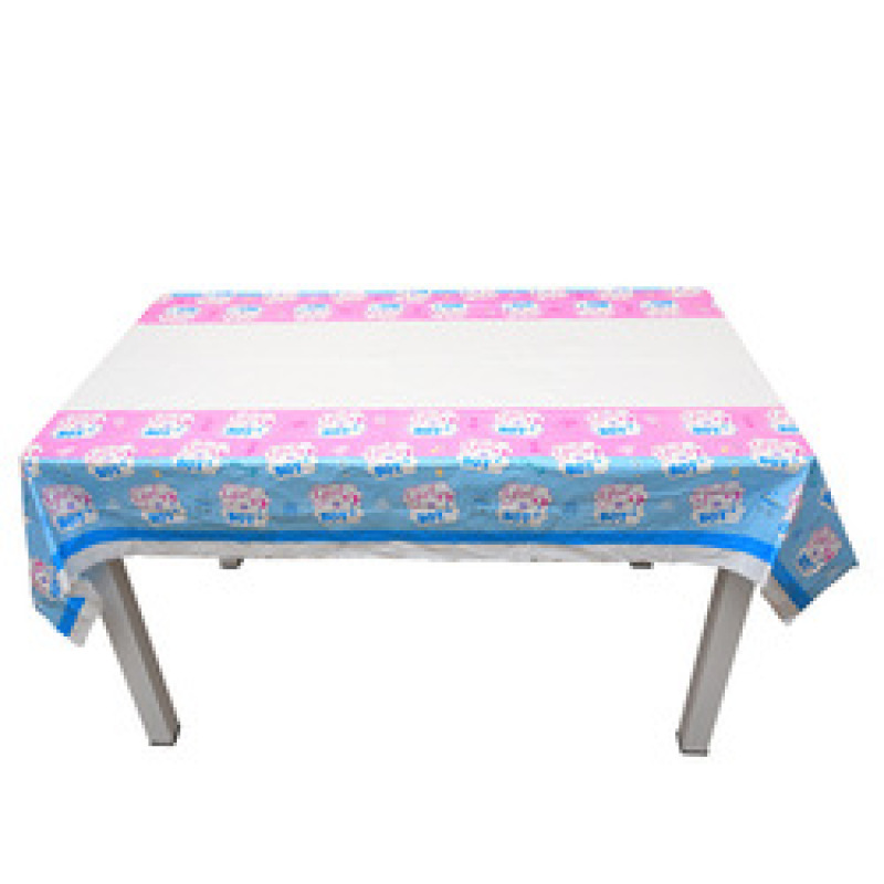 Different Color disposable pe rectangular plastic Eco Friendly 180cm*108cm tablecloth for party decoration/