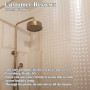 3D Waterproof PEVA Shower Curtains Bathroom Curtains With Hooks Transparent White Clear Bathroom Luxury Bath Curtains/