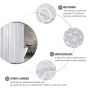 3D Waterproof PEVA Shower Curtains Bathroom Curtains With Hooks Transparent White Clear Bathroom Luxury Bath Curtains/
