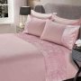 Single/Double/King/Super King size hotel bedding set with Crushed Velvet Panel Band Luxury Duvet Cover with Multiple designs