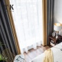 Factory Price Luxury 100% Polyester heavy curtain wind proof home curtain