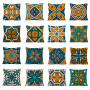 New Bohemian Ethnic Style Linen Printed Car Sofa Cushion Cover /
