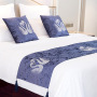 European Table Runner Cushion Cover, Upscale Hotel Velvet Fabric Rhinestone Cushions And Bed Runners/