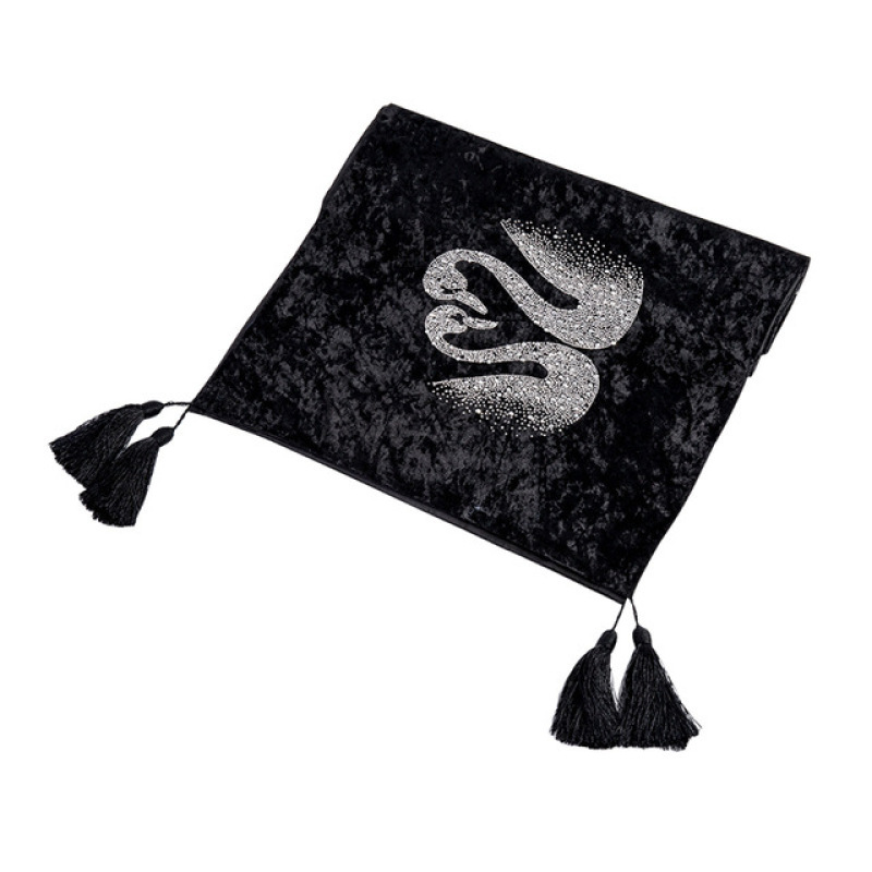 European Table Runner Cushion Cover, Upscale Hotel Velvet Fabric Rhinestone Cushions And Bed Runners/